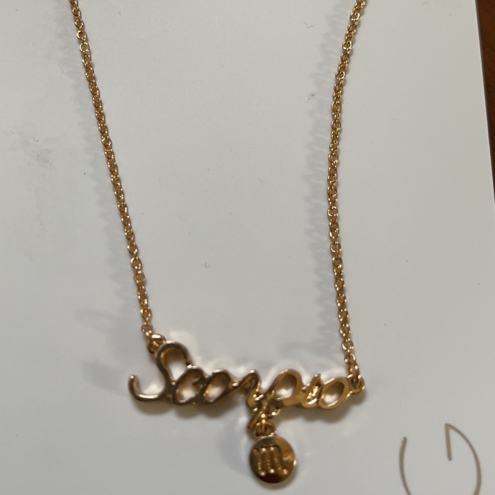 Aldo Gold Scorpio Necklace NWT